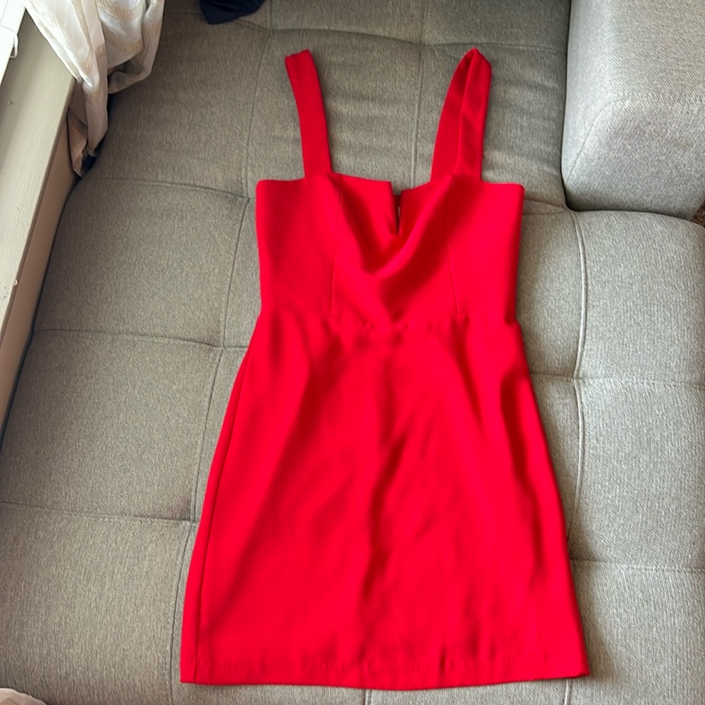 Red Amanda Uprichard dress